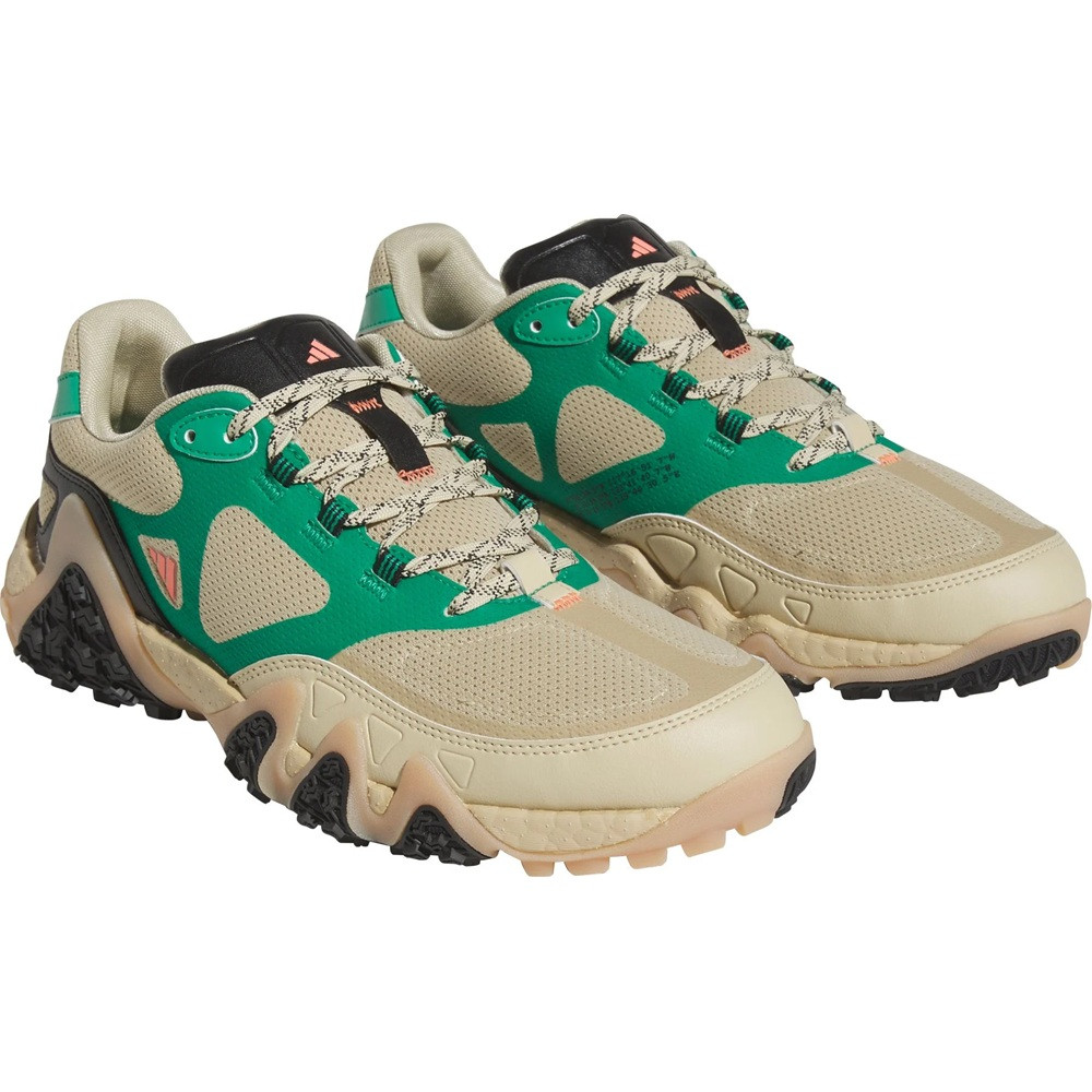 Adidas Men's Adicross Lo Boost Golf Shoes - Savanna/Coral/Green
